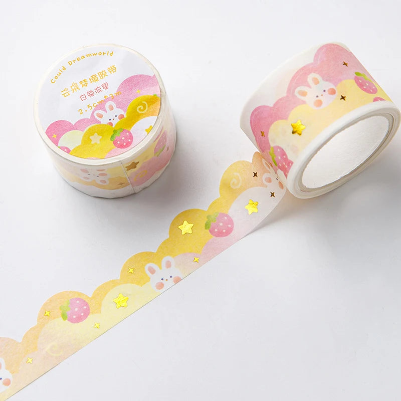 Masking_Tape_Nuages_Kawaii jaune rose