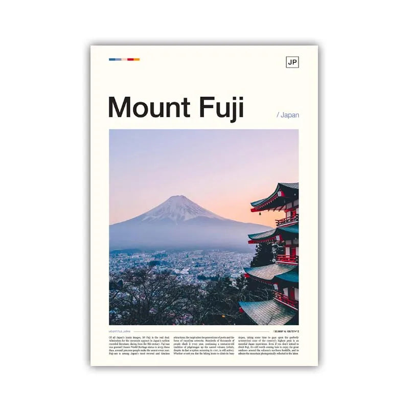 Poster Japon Mont Fuji