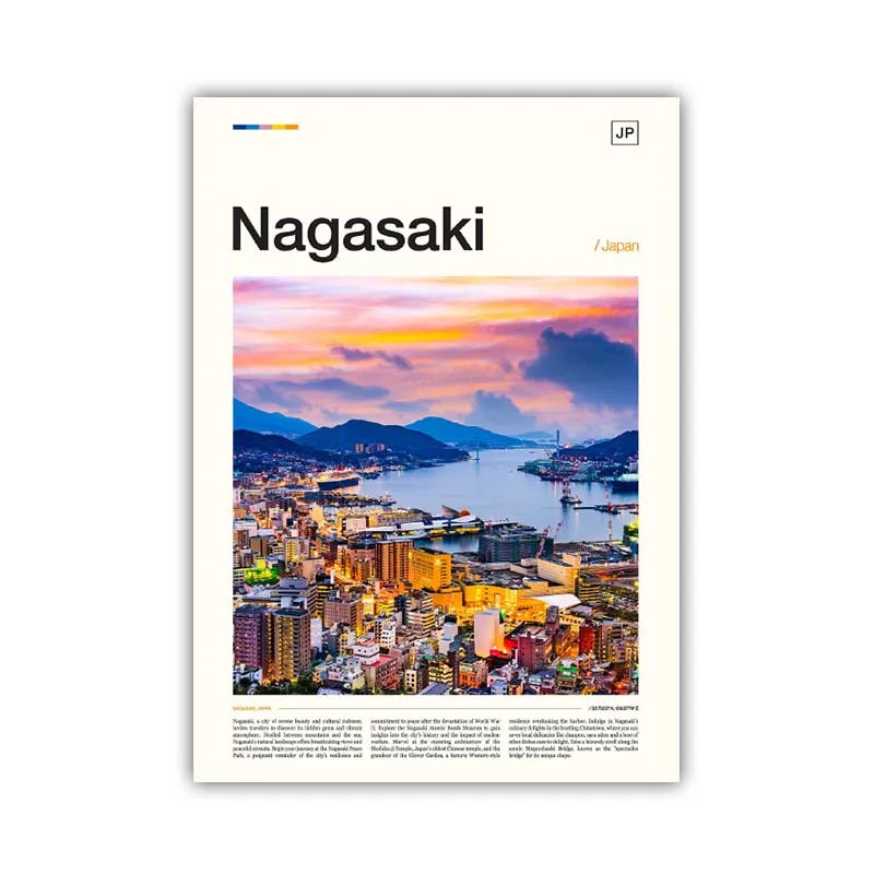 Poster Japon Nagasaki