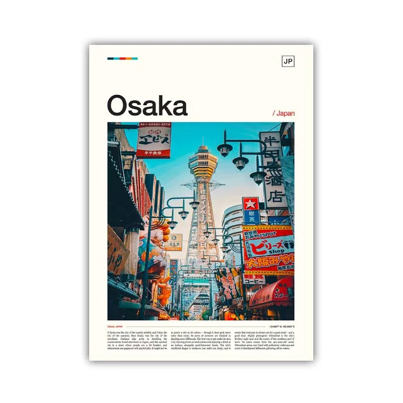 Poster Japon Osaka tour