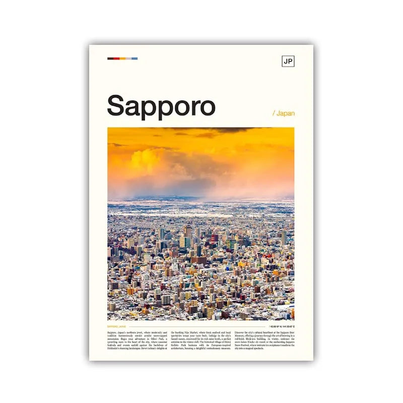 Poster Japon Sapporo