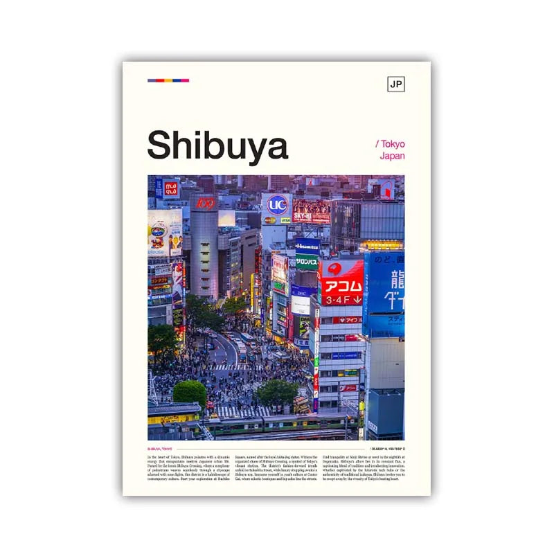 Poster Japon Shibuya