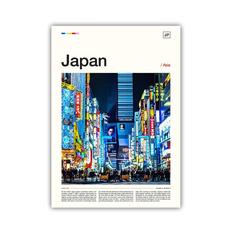 Poster Japon nuit