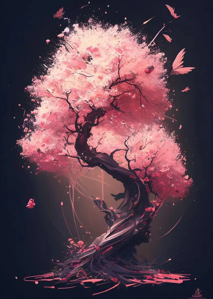 Poster Kawaii Sakura rose