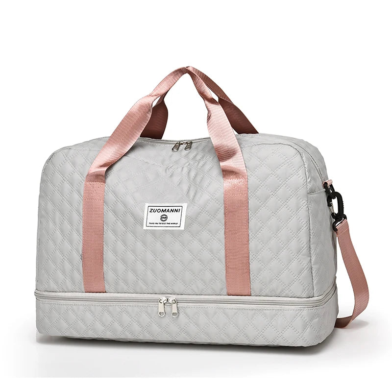 Sac De Voyage gris et rose
