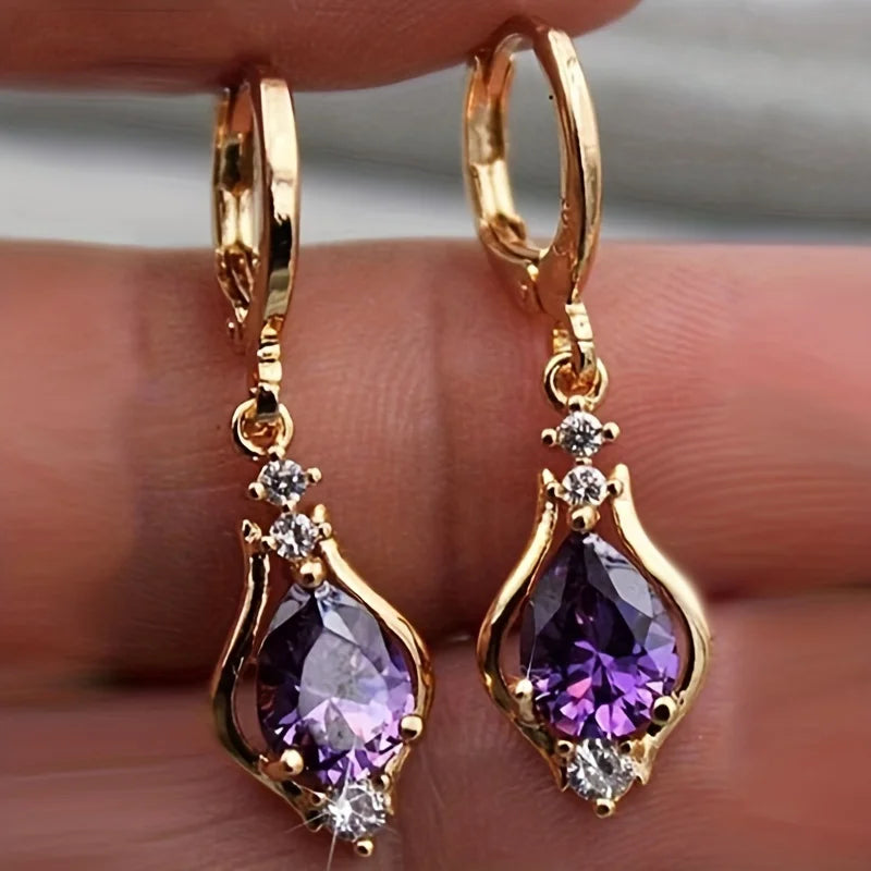 Boucles D'oreilles Larme en Zircon