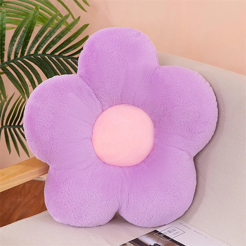 Coussin Kawaii Fleur violet