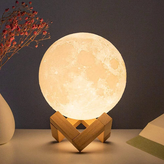 Lampe Lune Veilleuse LED blanc 2
