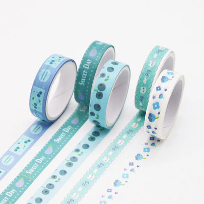 Masking Tape Kawaii bleu