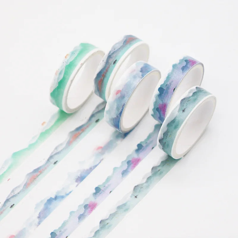 Masking Tape Kawaii nuage bleu