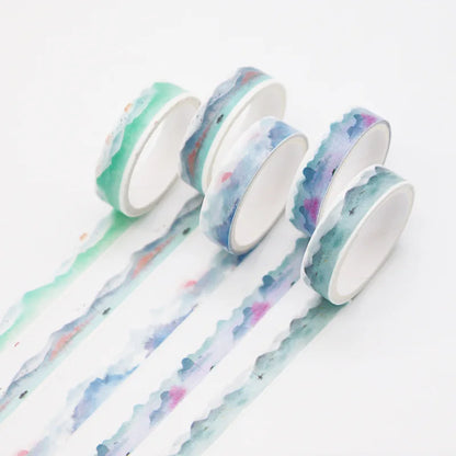 Masking Tape Kawaii nuage bleu