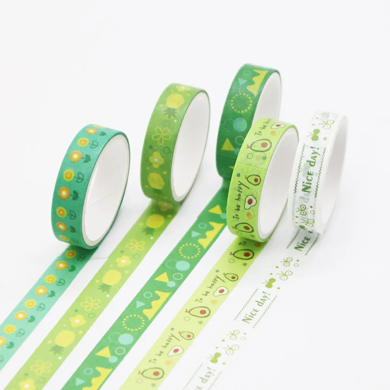 Masking Tape Kawaii vert