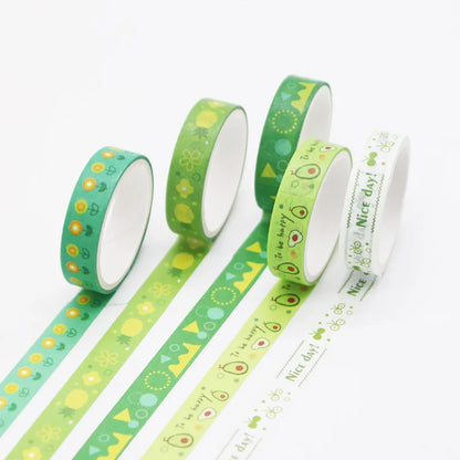 Masking Tape Kawaii vert