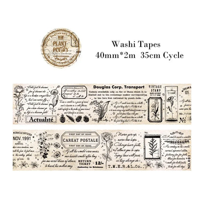 Masking Tape Vintage herbier