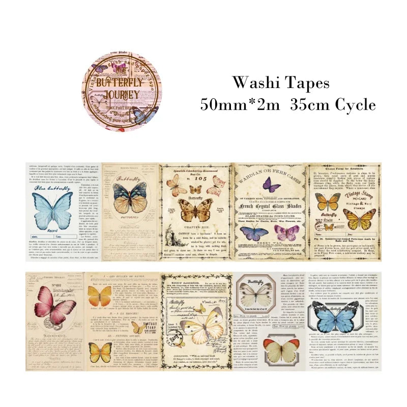 Masking Tape Vintage papillons