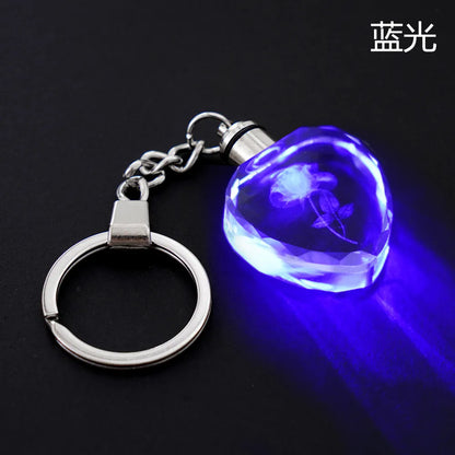 Porte cle Kawaii LED bleu