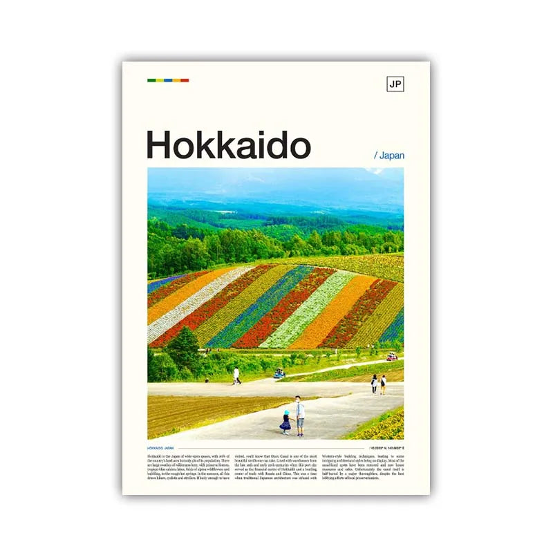 Poster Japon Hokkaido