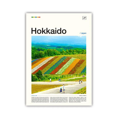 Poster Japon Hokkaido
