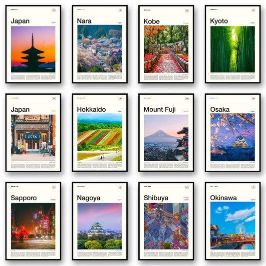 Poster Japon assortiment