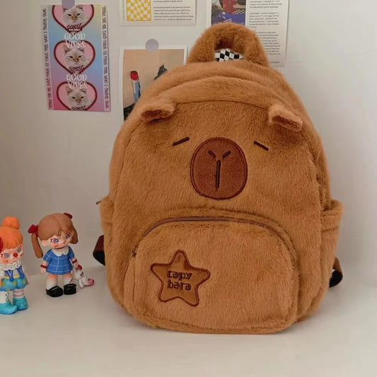 Sac à Dos Kawaii Capybara peluche