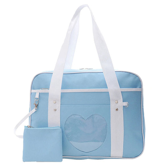 Sac à Main Kawaii Lolita Heart bleu ciel