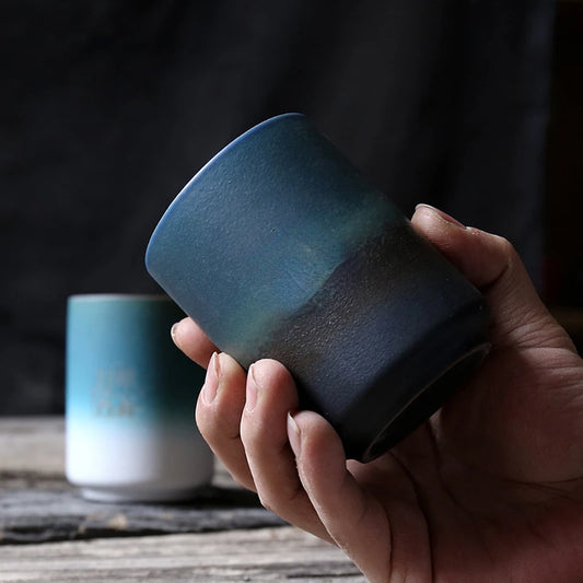 Tasse en Grès Style Japonais bleu