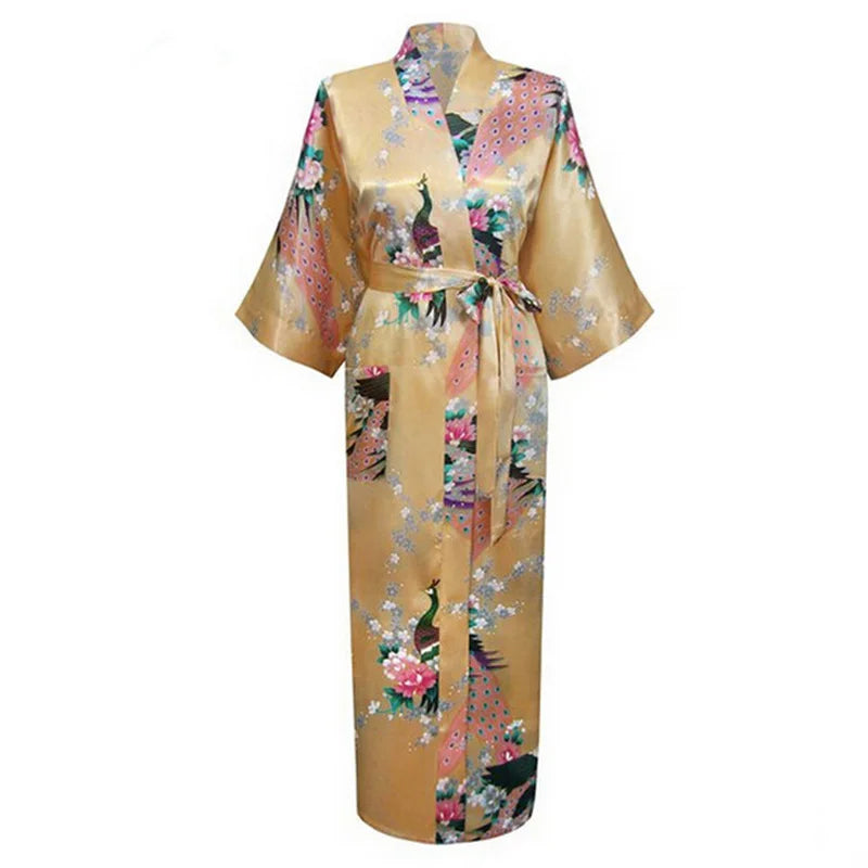 Yukata Kawaii en Satin dore
